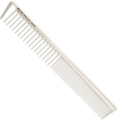 SAM VILLA SIGNATURE SERIES SHORT CUTTING COMB - IVORY 6/BOX